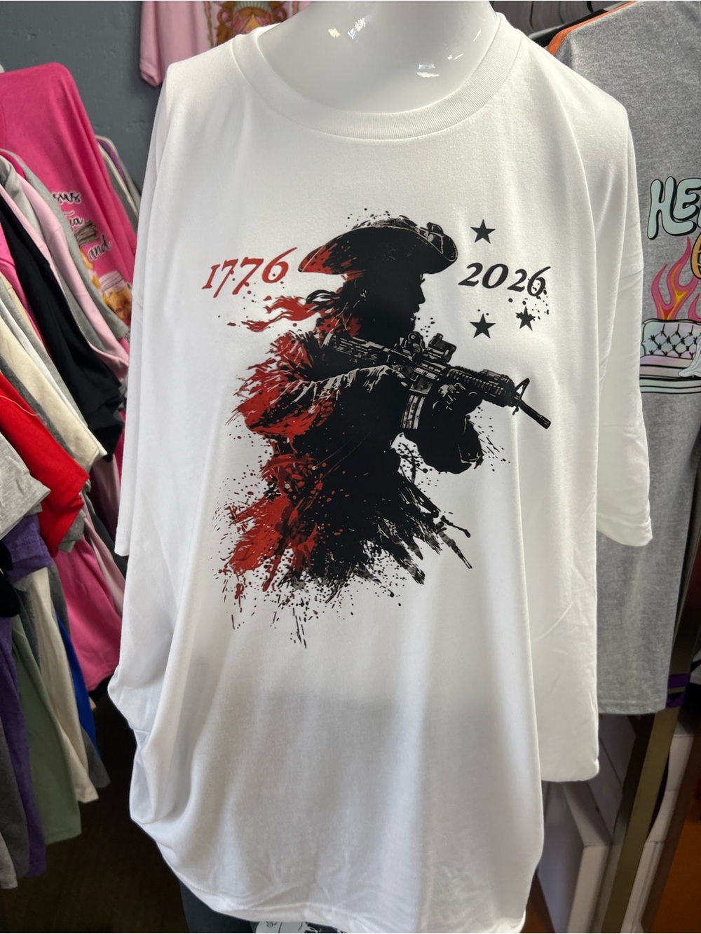 Brand new unisex T-shirt front and back